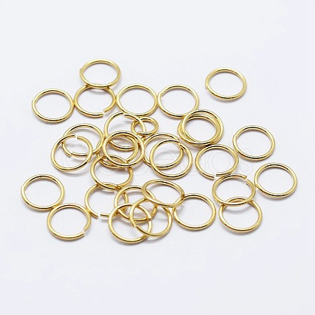 925 Sterling Silver Saw Cut Open Jump Rings STER-F036-02G-0.8x6mm-1