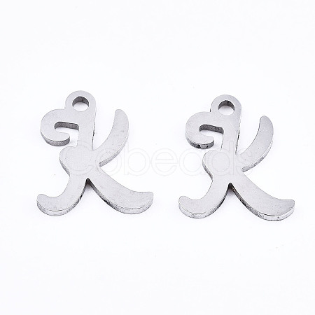 Non-Tarnish 201 Stainless Steel Charms LS-STAS-T044-217P-K-1