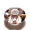 Imitation Austrian Crystal Beads, Grade AAA, K9 Glass, Faceted, Flat Round, Light Salmon, 6x3.5mm, Hole: 0.7~0.9mm