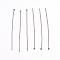 Tarnish Resistant 304 Stainless Steel Flat Head Pins, Stainless Steel Color, 12x0.5mm, 24 Gauge, Head: 1mm