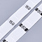 Clothing Size Labels(160), Garment Accessories, Size Tags, White, 12.5mm, about 10000pcs/bag