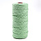 Cotton String Threads, Macrame Cord, Decorative String Threads, for DIY Crafts, Gift Wrapping and Jewelry Making, Pale Green, 3mm, about 109.36 Yards(100m)/Roll.