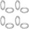 Unicraftale Ring Smooth 304 Stainless Steel Spring Gate Rings, O Rings, Snap Clasps, Stainless Steel Color, 9 Gauge, 17x3mm, 4pcs/box