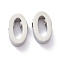 Tarnish Resistant 304 Stainless Steel Charms, Alphabet, Stainless Steel Color, Letter.O, 8x5x3mm, Hole: 1.8mm