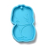 Mother's Day Girl's Back Silicone Pendant Molds LS-AJEW-M221-02A-2