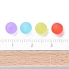 6mm Mixed Transparent Round Frosted Acrylic Ball Bead X-FACR-R021-6mm-M-7