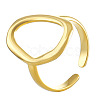 Stainless Steel Oval Cuff Rings for Women WH-WG4EA56-01-2