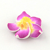 Handmade Polymer Clay 3D Flower Plumeria Beads CLAY-Q192-15mm-07-2