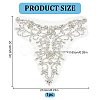 1Pc Rhinestone Iron on/Sew on Patches PATC-GO0001-08-2