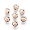 Plastic Shank Buttons BUTT-WH0012-08-1