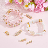 6Pcs 3 Styles Brass Slide Lock Clasps KK-BBC0027-56-4
