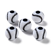 Opaque Acrylic European Beads LS-SACR-P031-25A-02-1