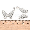 Brass Micro Pave Cubic Zirconia Peg Bails CU-CBA908F-03P-3