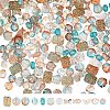 240Pcs 12 Styles Transparent Spray Painted Glass Beads GLAA-AR0001-40-1