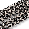 Tibetan Style Turtle Back Pattern dZi Beads G-H1453-1-1