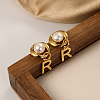 Imitation Pearl Stud Earrings FN6270-4