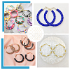 20Pcs Brass Hoop Earring Findings FIND-BBC0003-25-6