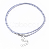 Waxed Cotton Cord Necklace Making MAK-S032-1.5mm-B17-3