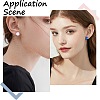 300Pcs 304 Stainless Steel Flat Round Blank Peg Earring Post STAS-SC0007-33A-5
