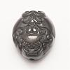 Carved Natural Obsidian Pendants G-G660-46-1