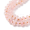 Natural Rose Quartz Beads Strands G-RM250109-A17-3