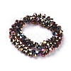 Electroplate Glass Beads Strands EGLA-F145-A-FP04-2
