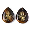 Natural Tiger Eye Pendants G-T122-73C-2
