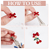 42Pcs Alloy Stud Earring Findings EJEW-ME0001-30B-3