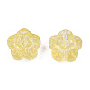 Transparent Spray Painted Glass Beads GLAA-N035-029-C06-2