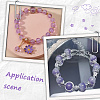 DIY Round Imitation Acrylic Pearl and Glass Beads Jewelry Making Finding Kits DIY-SP0002-78F-5
