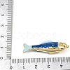Brass Enamel Pendants KK-L255-03G-B02-3