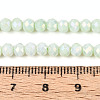 Anti-Tarnish Electroplate Rondelle Glass Beads Strands X-EGLA-T021-4mm-17-06-4