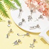 10Pcs 10 Styles Tibetan Style Alloy European Dangle Charms PALLOY-FZ00003-7