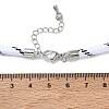 Ployester Core-Wrapped Round Cord Necklace Making KK-CBACFA2-03P-18-3