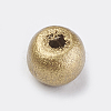 Spray Painted Natural Wood Beads WOOD-Q030-83G-3