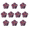 10Pcs Transparent Handmade Bumpy Lampwork Beads LAMP-TADJ0001-48A-2
