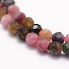 Natural Multicolor Tourmaline Beads Strands G-F460-31-4