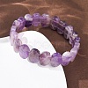 Natural Amethyst Faceted Beaded Stretch Bracelets for Women BJEW-K251-07F-3