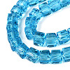 Transparent Glass Beads Strands GLAA-R041-8x8mm-A11-3