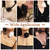 4Pcs 4 Styles Cloth & Polyester Flower Collar Choker Necklaces Set for Women Bride Wedding Party AJEW-TA0001-27-15