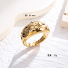 Star 304 Stainless Steel Micro Pave Cubic Zirconia Finger Rings FS-WG7A2B7-04-1