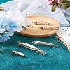 Biyun 100Pcs 4 Style Iron Hair Barrette Findings FIND-BY0001-16-26