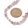 Natural Rose Quartz Chip Beaded Necklace NJEW-JN04616-13-3