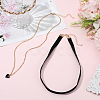 2Pcs Alloy & Black Velvet Heart Pendant Double Layer Choker Necklaces NJEW-WH20002-11C-3