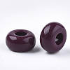 Opaque Acrylic European Beads SACR-T344-06D-2