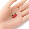 2Pcs Brass Enamel Charms KK-YW0001-79-4
