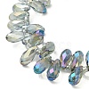 Electroplate Glass Beads Strands EGLA-B006-01A-FR06-3