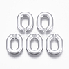 Spray Painted CCB Plastic Linking Rings CCB-R104-12F-03-1