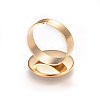Adjustable 201 Stainless Steel Finger Rings Components X-STAS-G187-01G-16mm-3