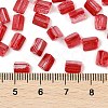 Transparent Spray Painted Glass Seed Beads SEED-L011-10A-11-4
